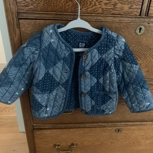 Denim Gap jacket size 12-18 month old girls.